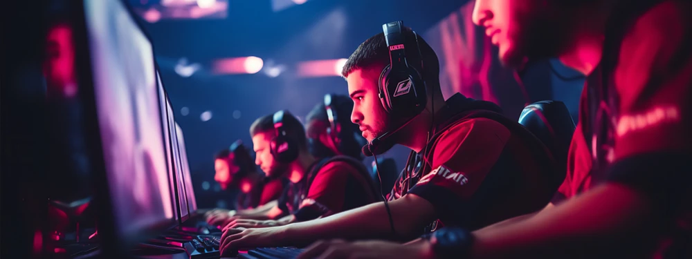 Esports FPS player using low DPI and arm aiming setup for Valorant and CS2.